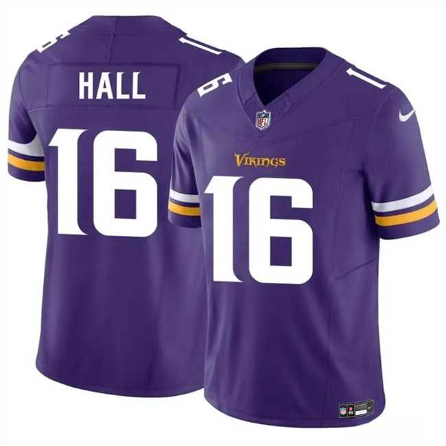 Men & Women & Youth Minnesota Vikings #16 Jaren Hall Purple 2023 F.U.S.E. Vapor Untouchable Limited Stitched Jersey,We sell and wholesale Men & Women & Youth Minnesota Vikings #16 Jaren Hall Purple 2023 F.U.S.E. Vapor Untouchable Limited Stitched Jersey on line form chian!